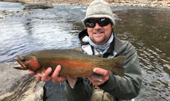 5280 Angler guide Ron Pecore on the Eagle River